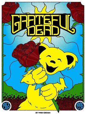 Grateful Dead Poster by Wren Design from Bottleneck Gallery